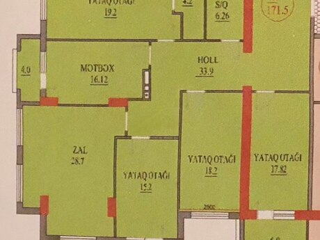 4-room apartment, 172 m², Seven Star Residence: 488 000 ₼ 2