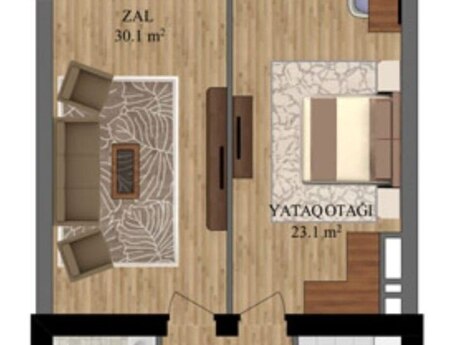 2-room apartment, 79 m², 28 May: 220 000 ₼ 3