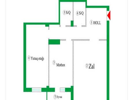 2-room apartment, 114 m², 28 May: 342 000 ₼ 2