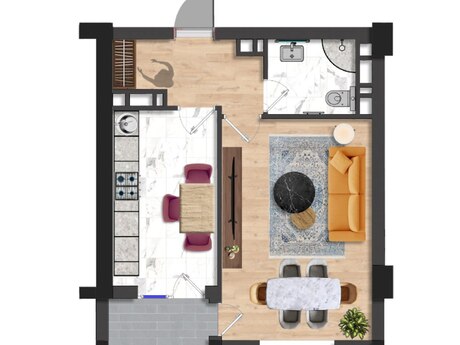 1-комнатная квартира, 55,5 м², Binəqədi Park Residence: 94 000 ₼ 5