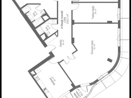 4 otaqlı mənzil, 213 m², Ağ şəhər: 1 188 000 ₼ 4
