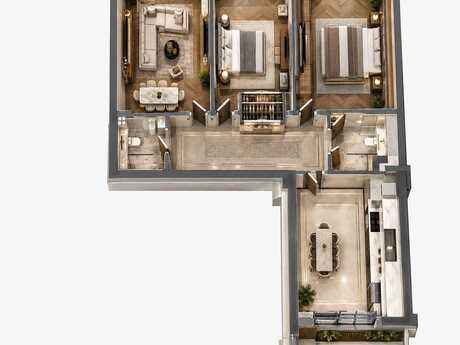 3 otaqlı mənzil, 127 m², Ağ şəhər: 598 000 ₼ 4