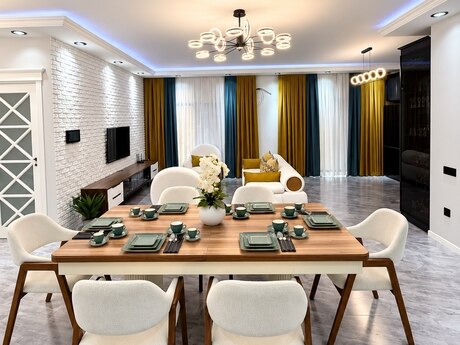 Grand Hayat kompleksində 3 otaqlı yeni tikili mənzil kirayə verilir, 155 m², 2 000 AZN/ay, şəkil 2 / 12