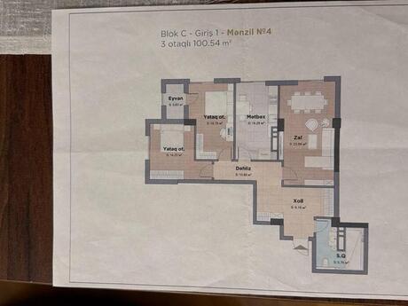 3-комнатная квартира, 101 м², Nizami City: 370 000 ₼ 2