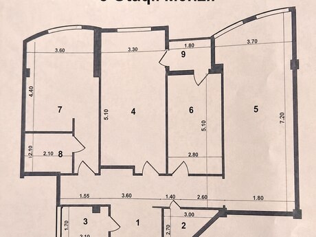 4 otaqlı mənzil, 128 m², Nizami: 350 000 ₼ 4
