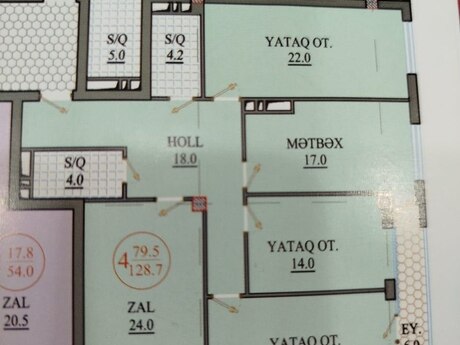4-room apartment, 129 m², Elmlər Akademiyası: 387 000 ₼ 5