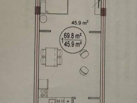 1-room apartment, 70 m², Sea Breeze Palazzo Del Mare: 238 000 ₼ 3