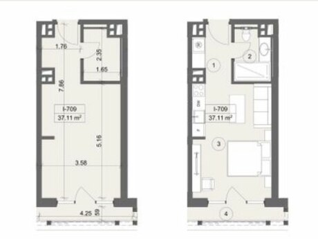 1 otaqlı mənzil, 38 m², Arabian Ranches Sea Breeze: 145 000 ₼ 5