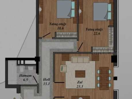 3-room apartment, 115 m², London Evləri: 375 000 ₼ 2