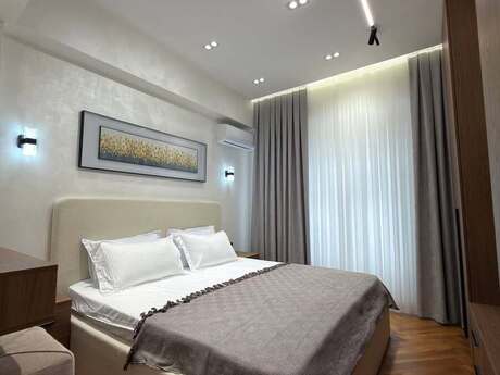 2-room new-build apartment for rent in Nərimanov, 80 m², 1 300 AZN/mo, photo 5 / 8