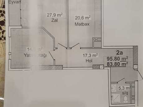 2-room apartment, 95,8 m², Avant Vista: 250 000 ₼ 5