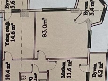 2-room apartment, 93 m², White Tower: 258 000 ₼ 2