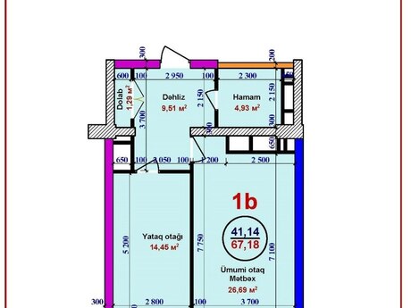 2 otaqlı mənzil, 68 m², Renessans Palace: 275 000 ₼ 2