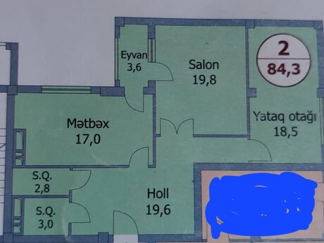 2-room apartment, 85 m², Nəriman Nərimanov: 265 000 ₼ 3