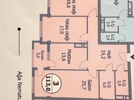 4 otaqlı mənzil, 167 m², Nəriman Nərimanov: 550 000 ₼ 5