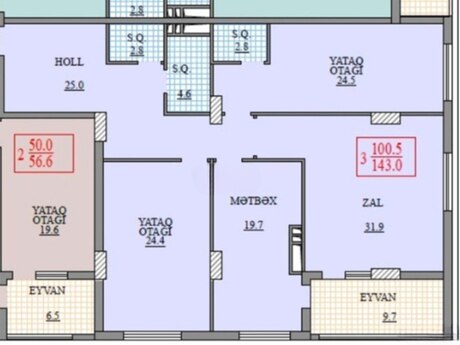 3-комнатная квартира, 145 м², Pilot Həyat Residence: 450 000 ₼ 4