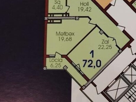2 otaqlı mənzil, 72 m², Gold Star Residence: 252 000 ₼ 5