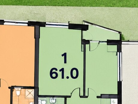 2-комнатная квартира, 61 м², Gold Star Residence: 240 000 ₼ 5