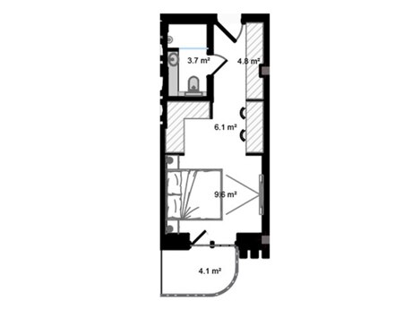 1-room apartment, 35,3 m², Nardaran: 84 000 ₼ 3