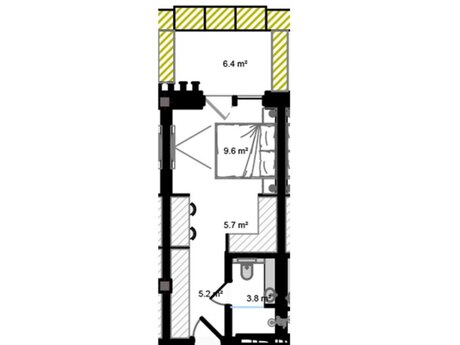 1 otaqlı mənzil, 40 m², Nardaran: 95 000 ₼ 2