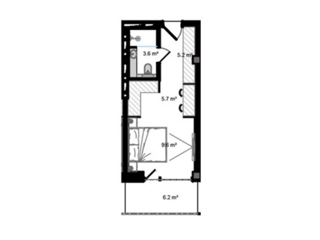 1 otaqlı mənzil, 38,7 m², Nardaran: 92 000 ₼ 2