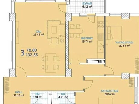 3-комнатная квартира, 133 м², Nəriman Nərimanov: 410 000 ₼ 2