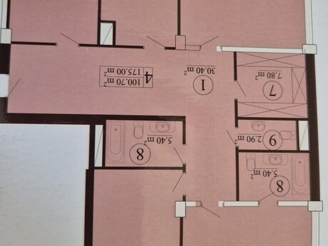 4-комнатная квартира, 175 м², Murad Residence: 525 000 ₼ 3