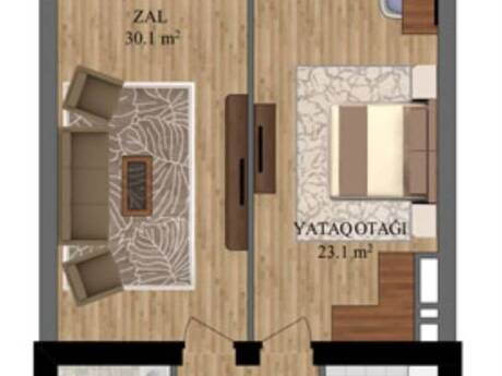 2 otaqlı mənzil, 79 m², Olympus 28 May: 220 000 ₼ 2