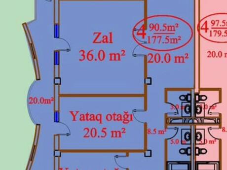 4-room apartment, 178 m², Şah İsmayıl Xətai: 400 000 ₼ 3