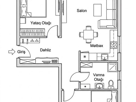 Продаётся 3-комнатная квартира в новостройке, Nəsimi, 117 м², 345 000 AZN, фото 2 / 6