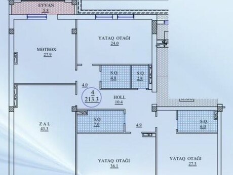 4 otaqlı mənzil, 213 m², Sahil: 1 070 000 ₼ 4