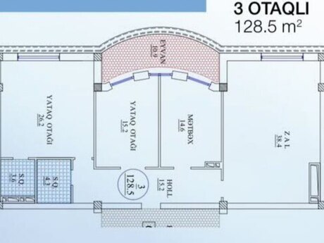 3 otaqlı mənzil, 129 m², Sahil: 660 000 ₼ 4