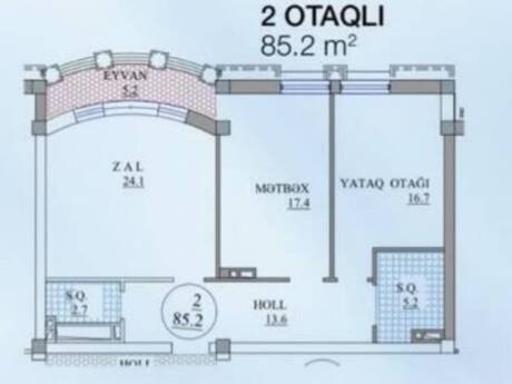 2 otaqlı mənzil, 85,5 m², Sahil: 440 000 ₼ 4