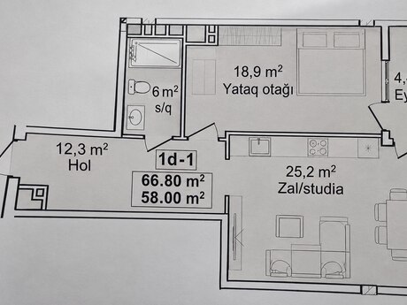 2 otaqlı mənzil, 67 m², Avant Vista: 175 000 ₼ 2