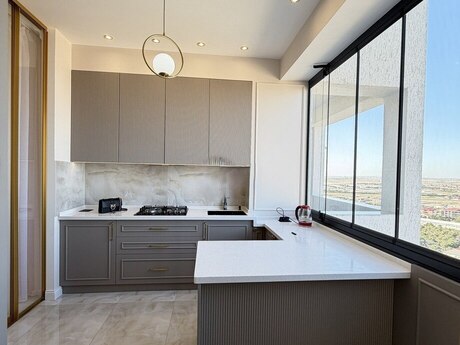 3-room new-build apartment for sale in Qara Qarayev, 96 m², 285 000 AZN, photo 3 / 8