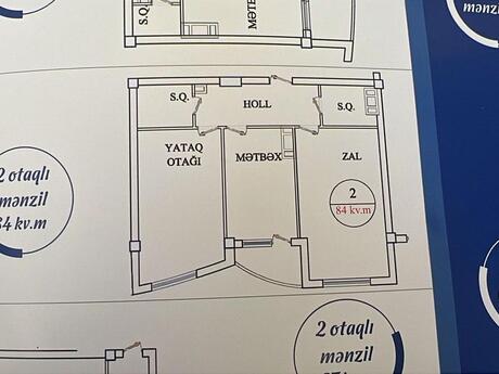 Sarayda 2 otaqlı yeni tikili mənzil satılır, 84 m², 84 500 AZN, şəkil 3 / 12