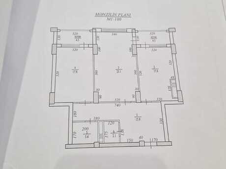 2-room new-build apartment for sale in Nəriman Nərimanov, 91 m², 290 000 AZN, photo 4 / 9