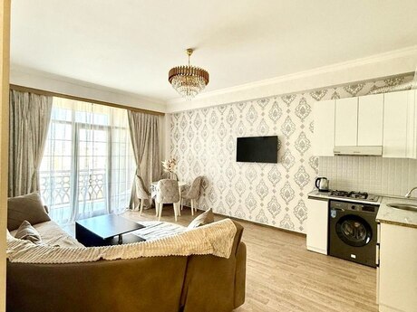Сдаётся 1-комнатная квартира в новостройке, Nəriman Nərimanov, 50 м², 700 AZN/мес, фото 2 / 8