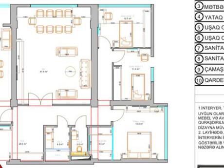 Koroğluda 3 otaqlı yeni tikili mənzil satılır, 173 m², 388 000 AZN, şəkil 2 / 12