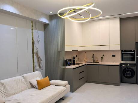 3-room new-build apartment for rent in Blue Residence, 100 m², 1 000 AZN/mo, photo 2 / 9