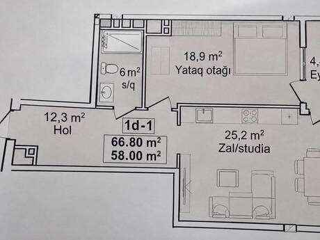Avant Vista kompleksində 2 otaqlı yeni tikili mənzil satılır, 67 m², 175 000 AZN, şəkil 3 / 12