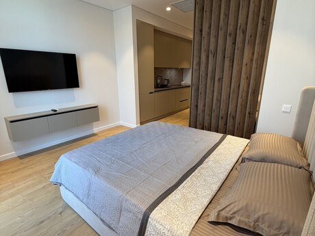 1-room new-build apartment for rent in Sea Breeze, 43 m², 700 AZN/mo, photo 4 / 10