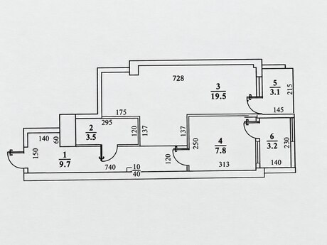 Nəriman Nərimanovda 1 otaqlı yeni tikili mənzil satılır, 47 m², 159 000 AZN, şəkil 3 / 4