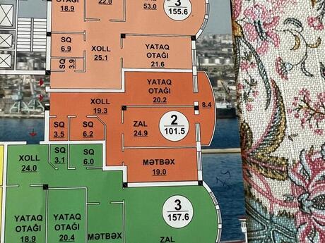 Şah İsmayıl Xətaidə 4 otaqlı yeni tikili mənzil satılır, 157 m², 392 500 AZN, şəkil 3 / 12
