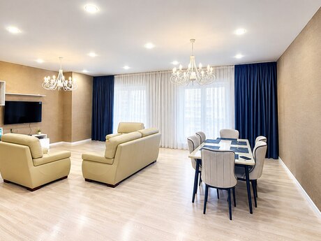 3-room new-build apartment for rent in Port Baku Residence, 178 m², 3 500 AZN/mo, photo 3 / 12