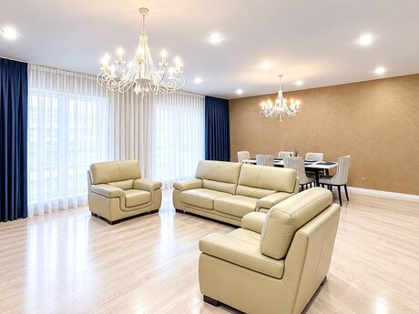 3-room new-build apartment for rent in Port Baku Residence, 178 m², 3 500 AZN/mo, photo 2 / 12
