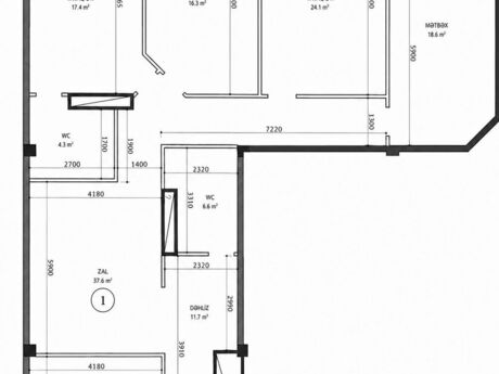 4-room new-build apartment for sale in Nəriman Nərimanov, 175 m², 350 000 AZN, photo 5 / 5