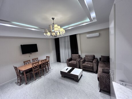 Elmlər Akademiyasında 3 otaqlı yeni tikili mənzil kirayə verilir, 110 m², 1 383 AZN/ay, şəkil 2 / 12