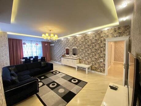 3-room new-build apartment for rent in Elmlər Akademiyası, 140 m², 1 200 AZN/mo, photo 3 / 12