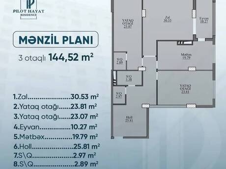 28 Mayda 3 otaqlı yeni tikili mənzil satılır, 145 m², 440 000 AZN, şəkil 2 / 5